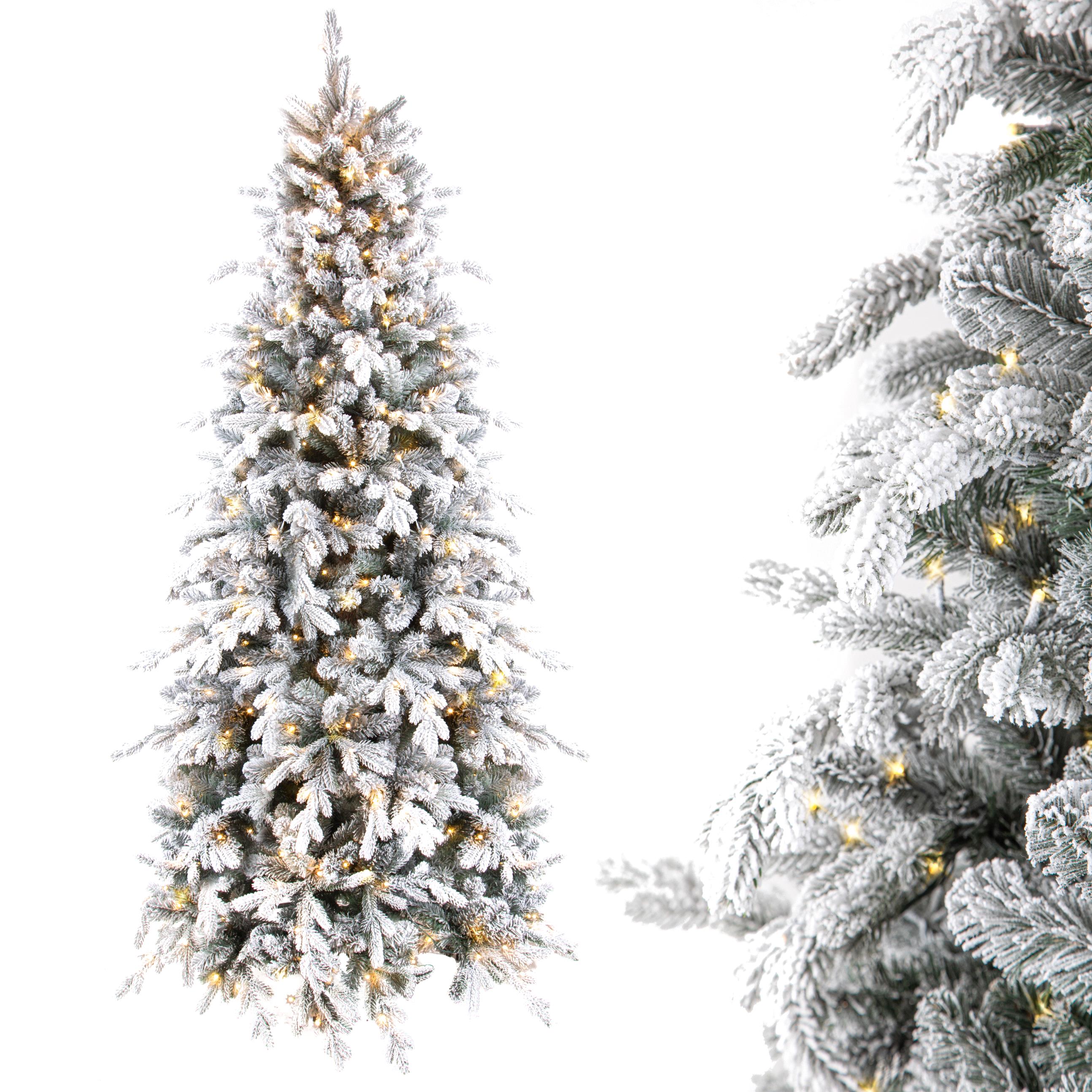 Articles de Noël, Sapins SUR 110 CM avec et sans lumières, 230 AB.NOBILIS INNEV.2159 C/500 LED