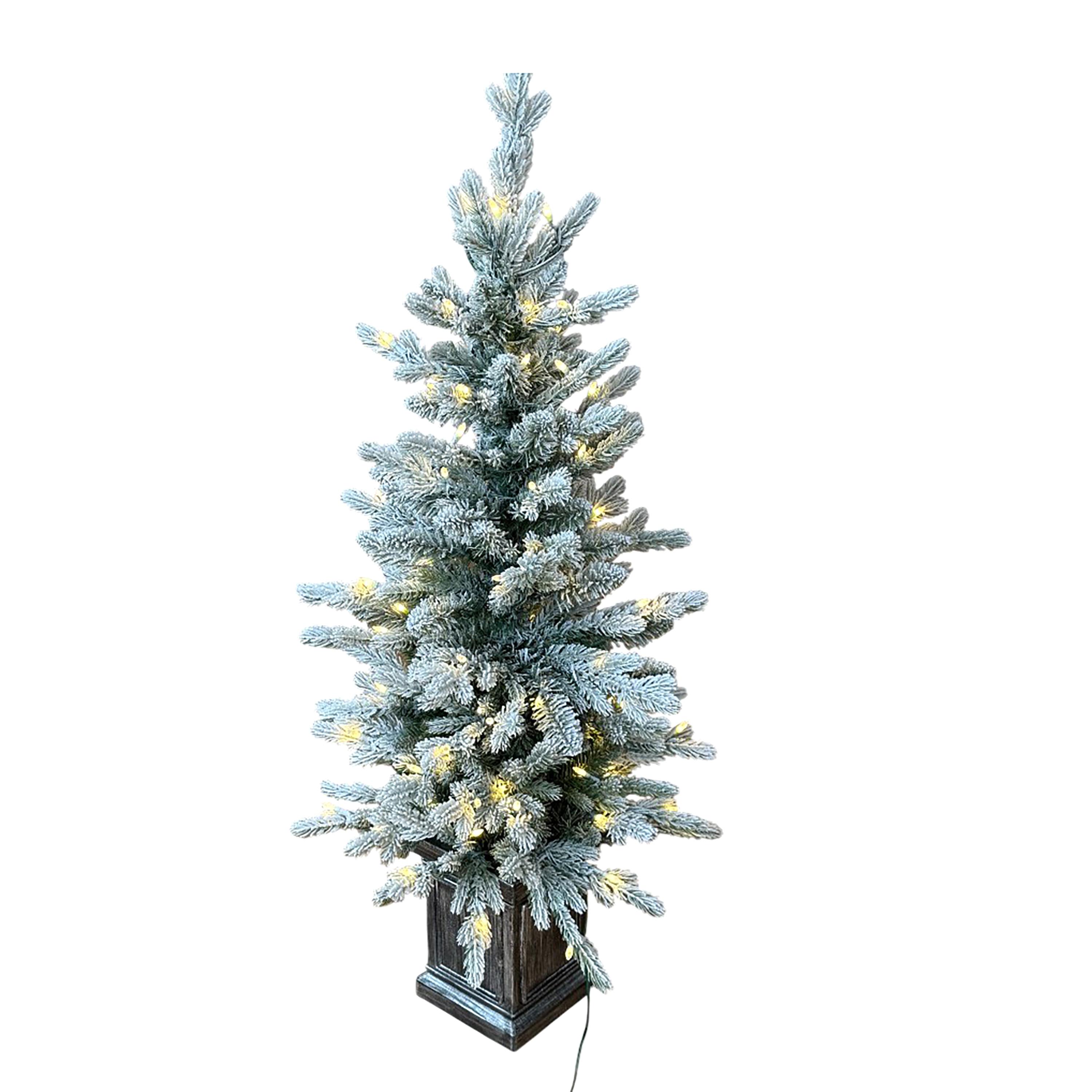 120 ABETE CON LED C/CACHEPOT