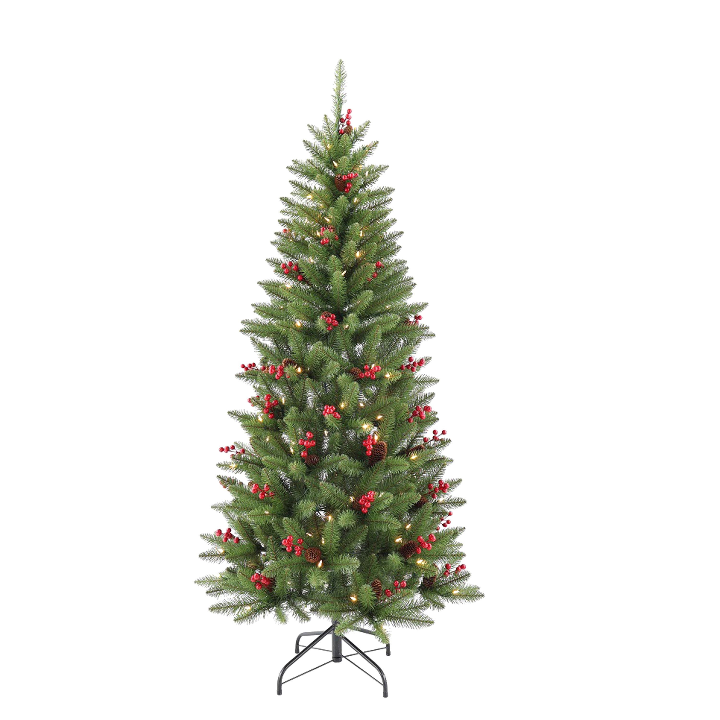 180 ABETE 466T 150LED C/BACCHE E PIGNE