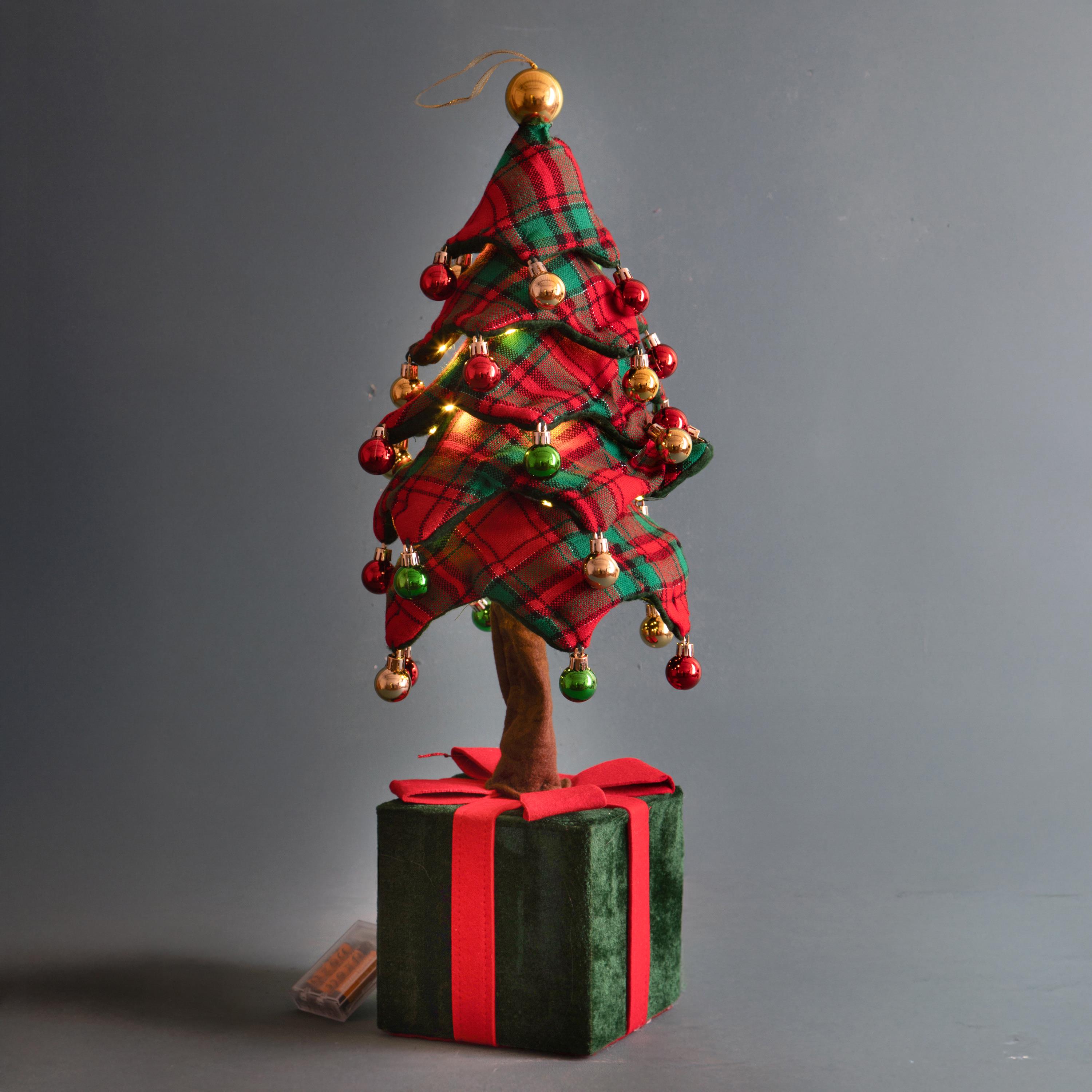 ALBERO H.70 CM C/SFERE PACCO DONO E LED