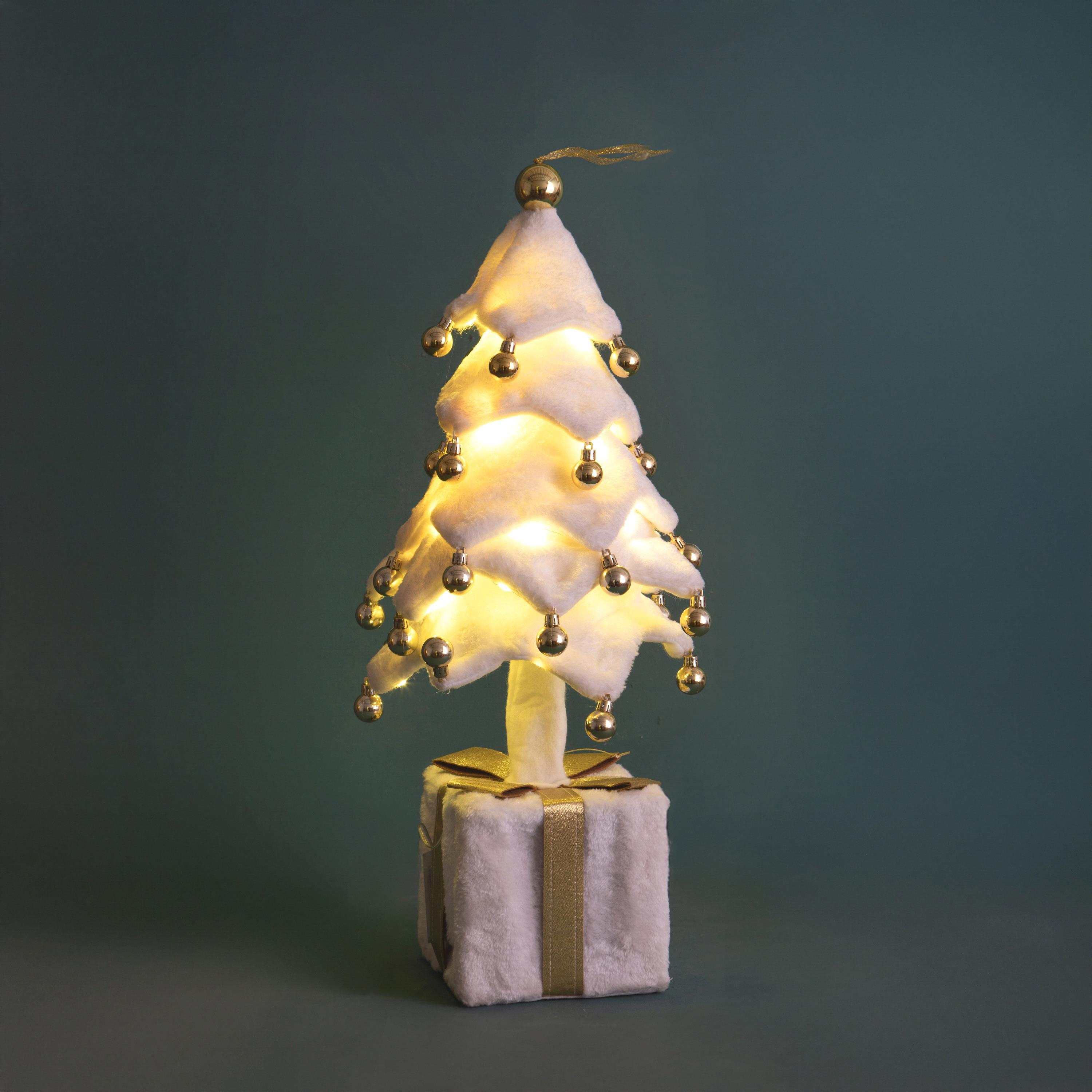 ALBERO H.70 CM C/SFERE PACCO DONO E LED