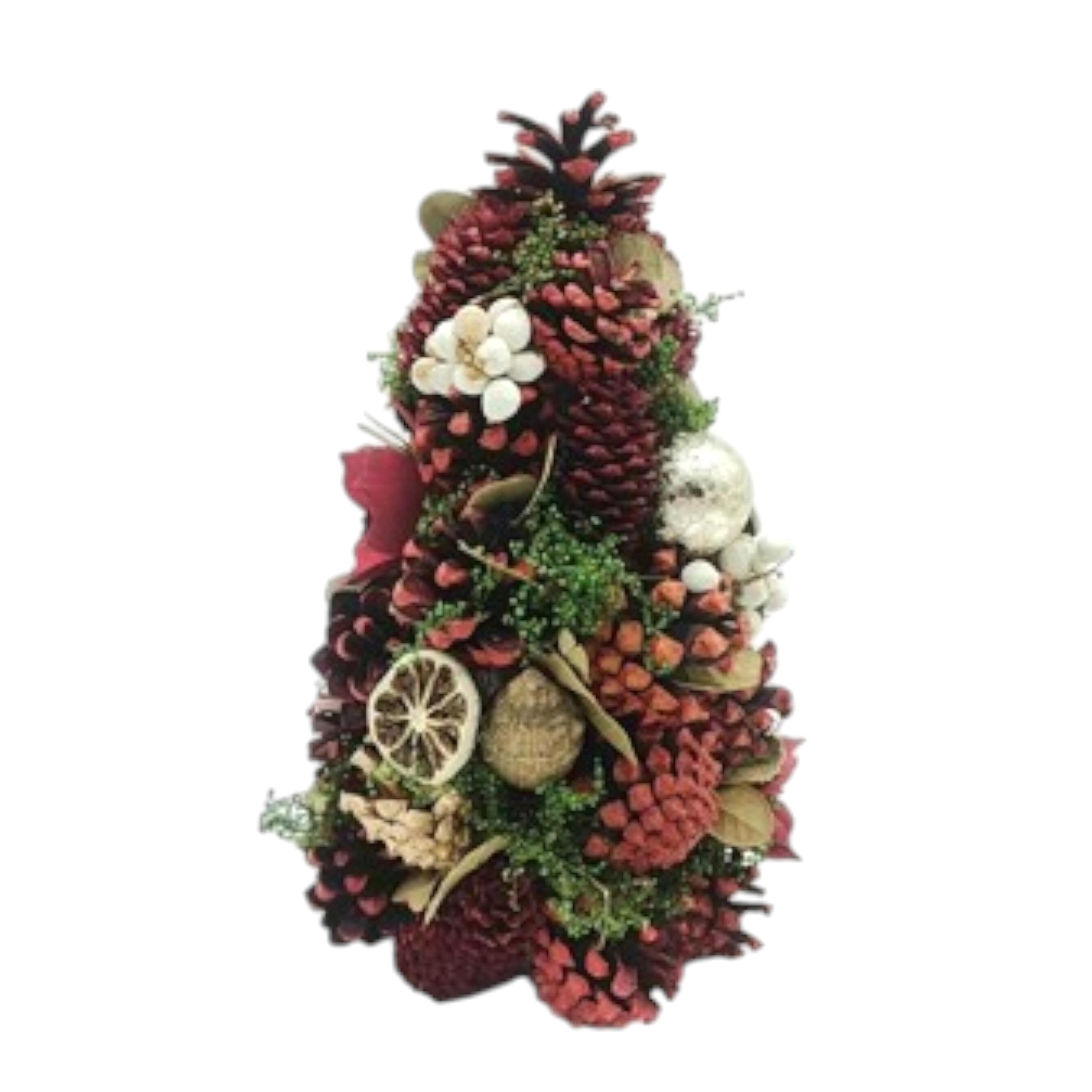 ALBERO 13XH.23 CM C/FETTE ARANCE E PIGNE