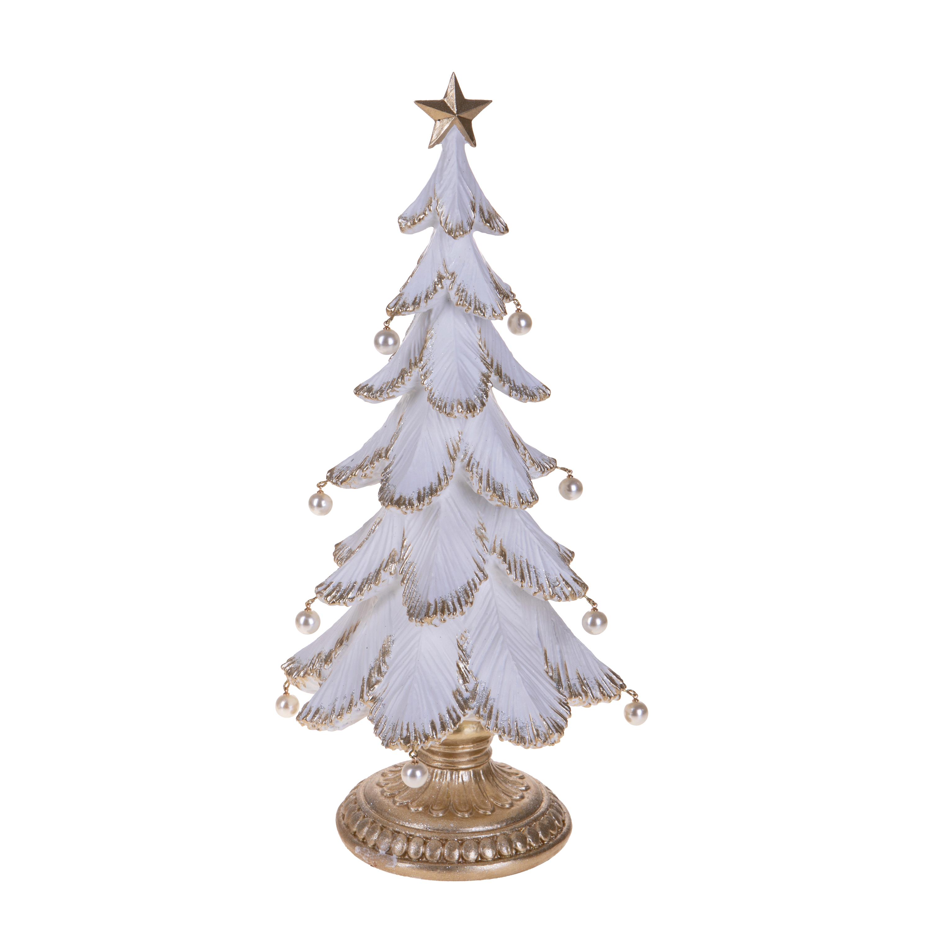 ALBERO NATALE H.40,5 CM C/PERLE