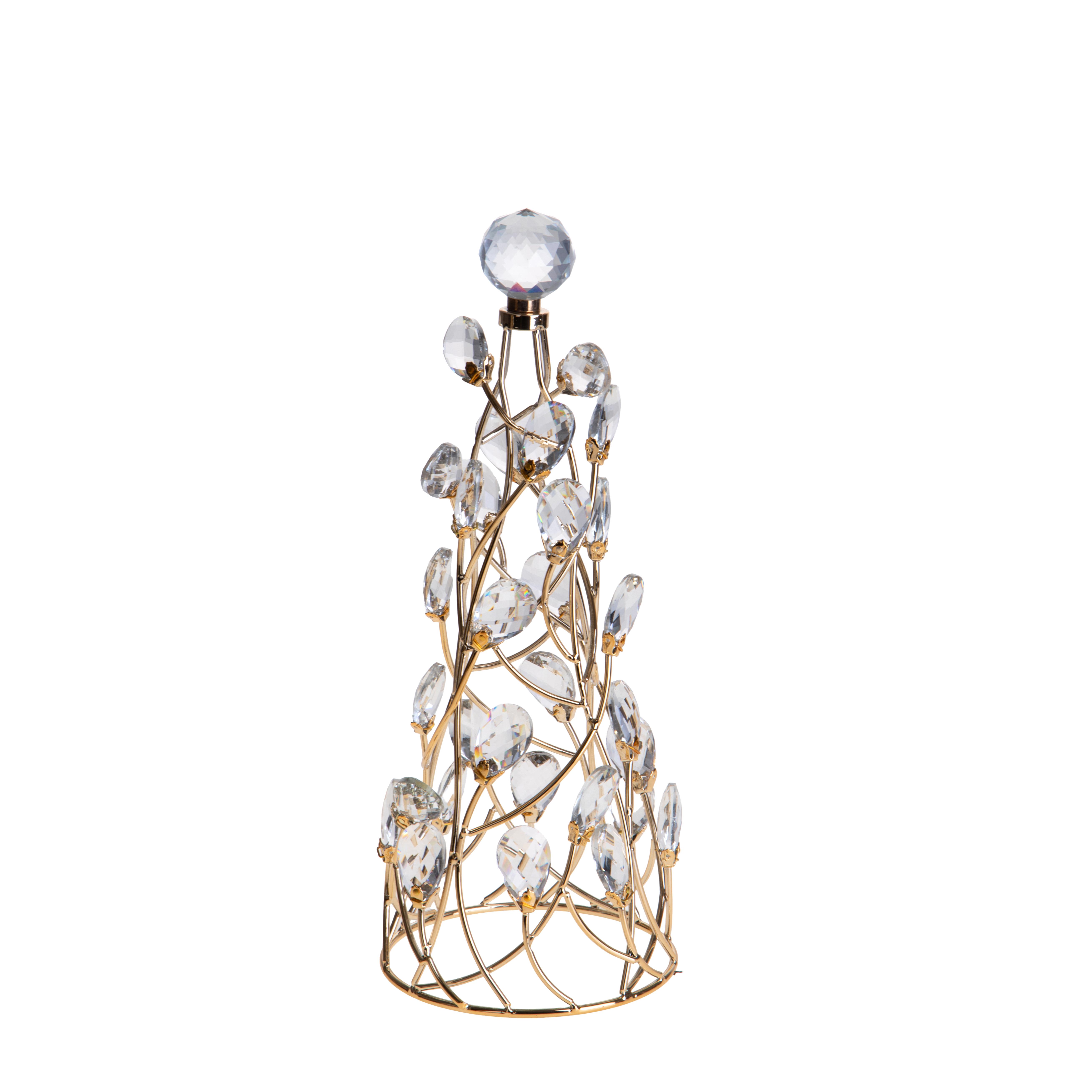 ALBERO NATALE D.13XH.35 CM C/CRISTALLO