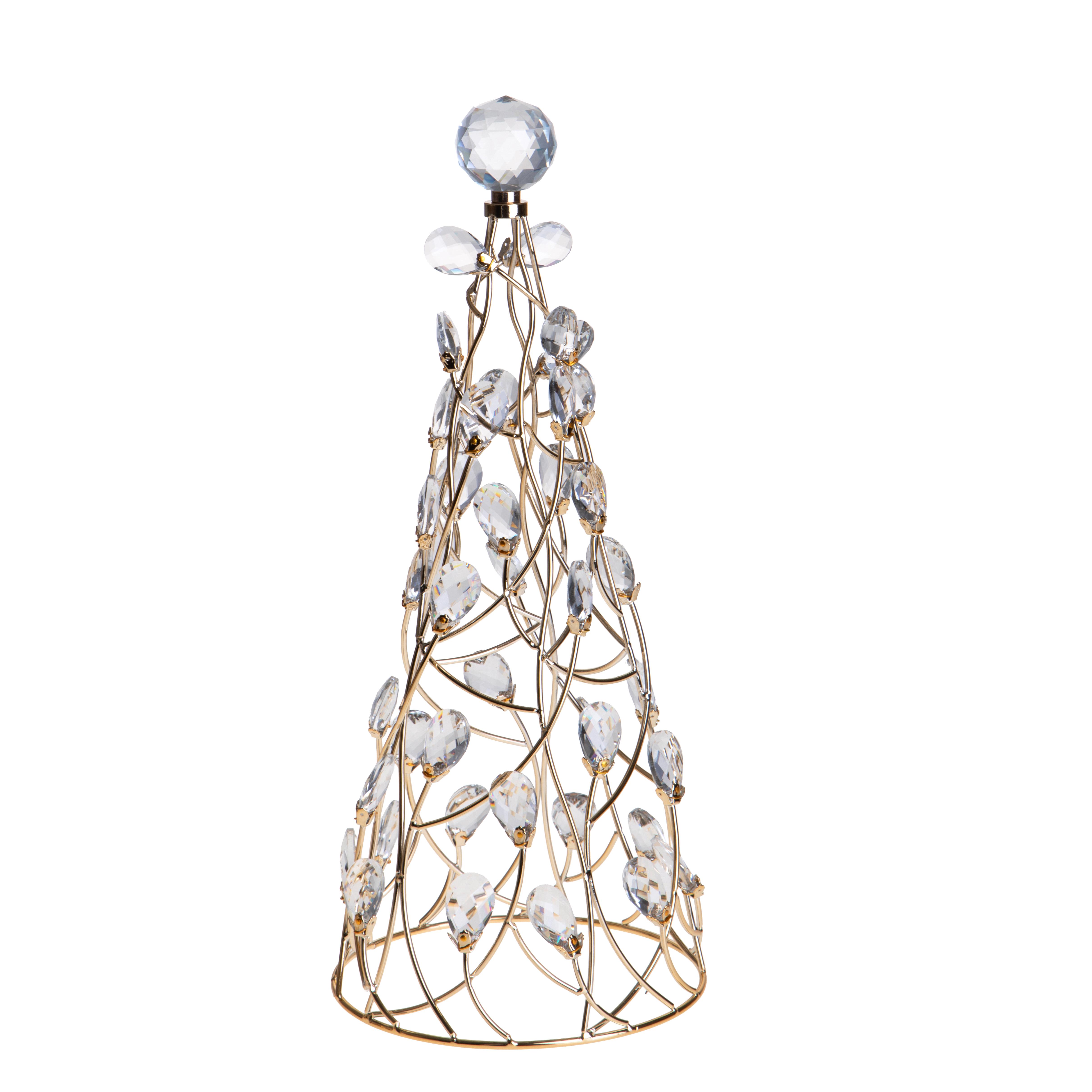 ALBERO NATALE D.19XH.46 CM C/CRISTALLO