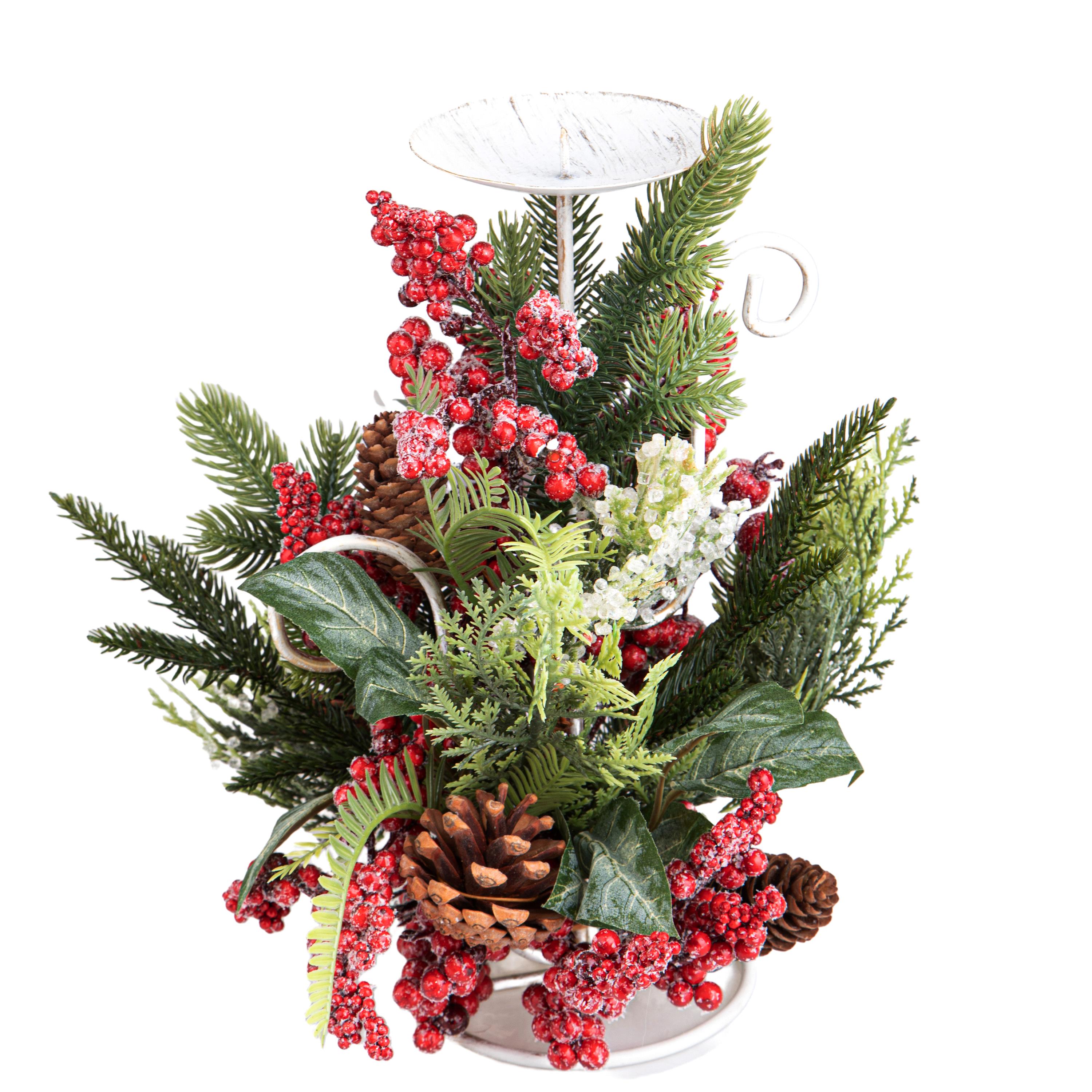 CANDELE,P/CANDELA 15XH33 CM X 1 FROST BERRIES