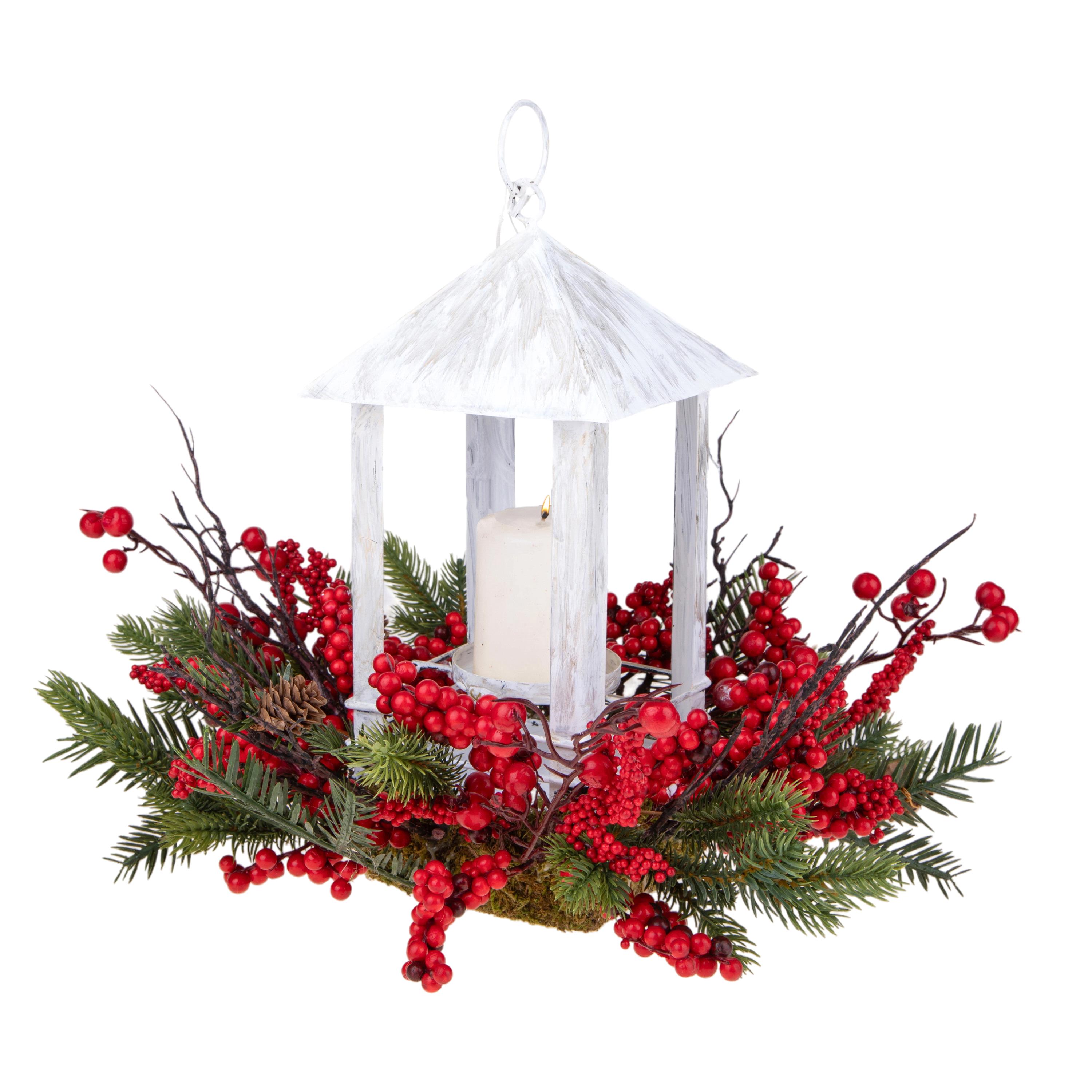 LANTERNA H.32 C/ABETE ROSSO