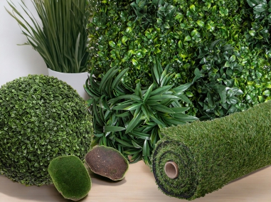 GRASS MATS, green spheres