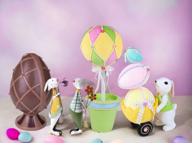 Easter subjects, rabbits, hens, sheep ect.