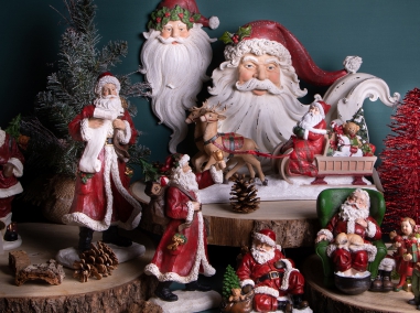 BABBO NATALE RESINA, ferro, ceramica